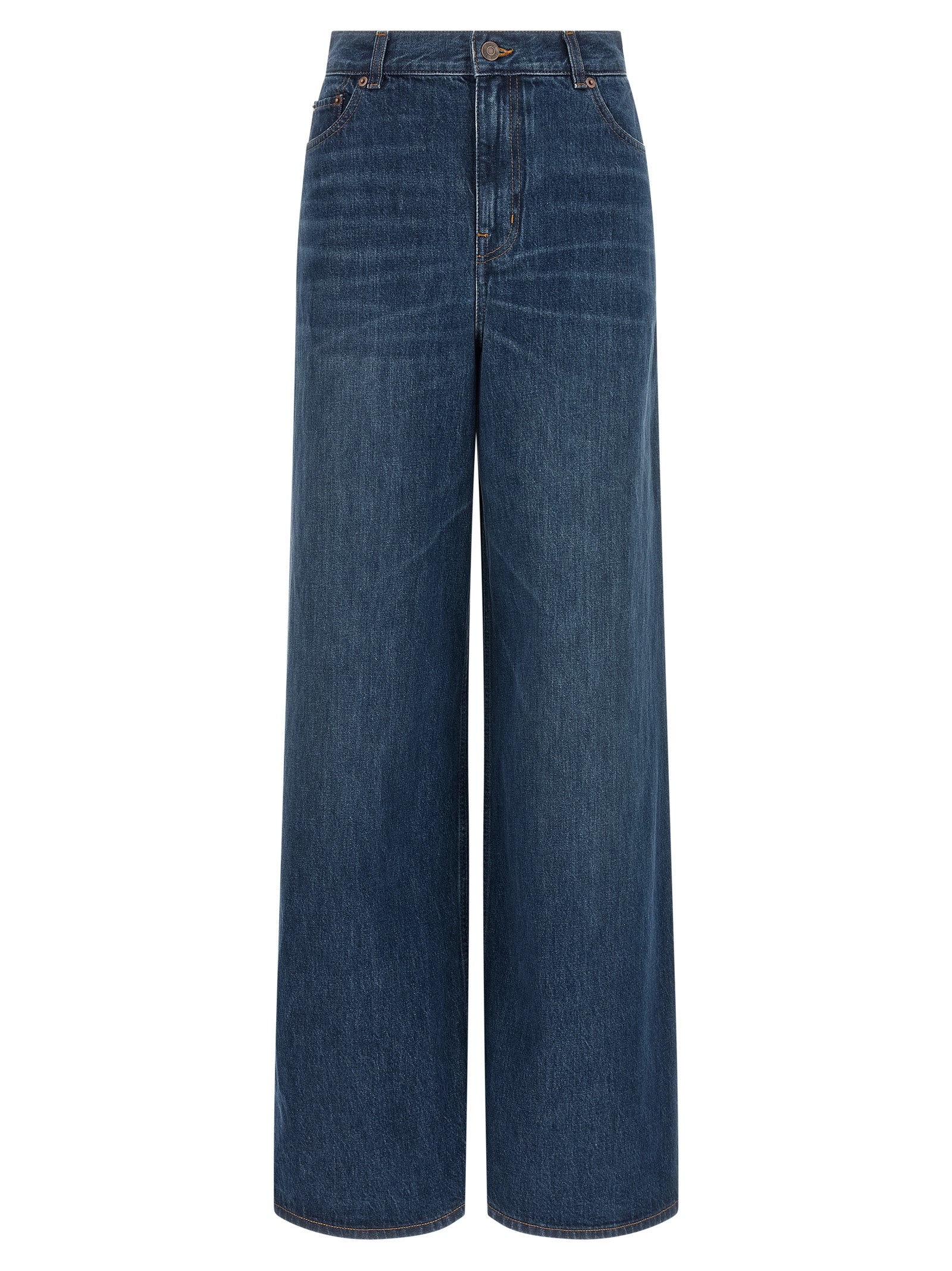 Blue Cotton Jeans Denim