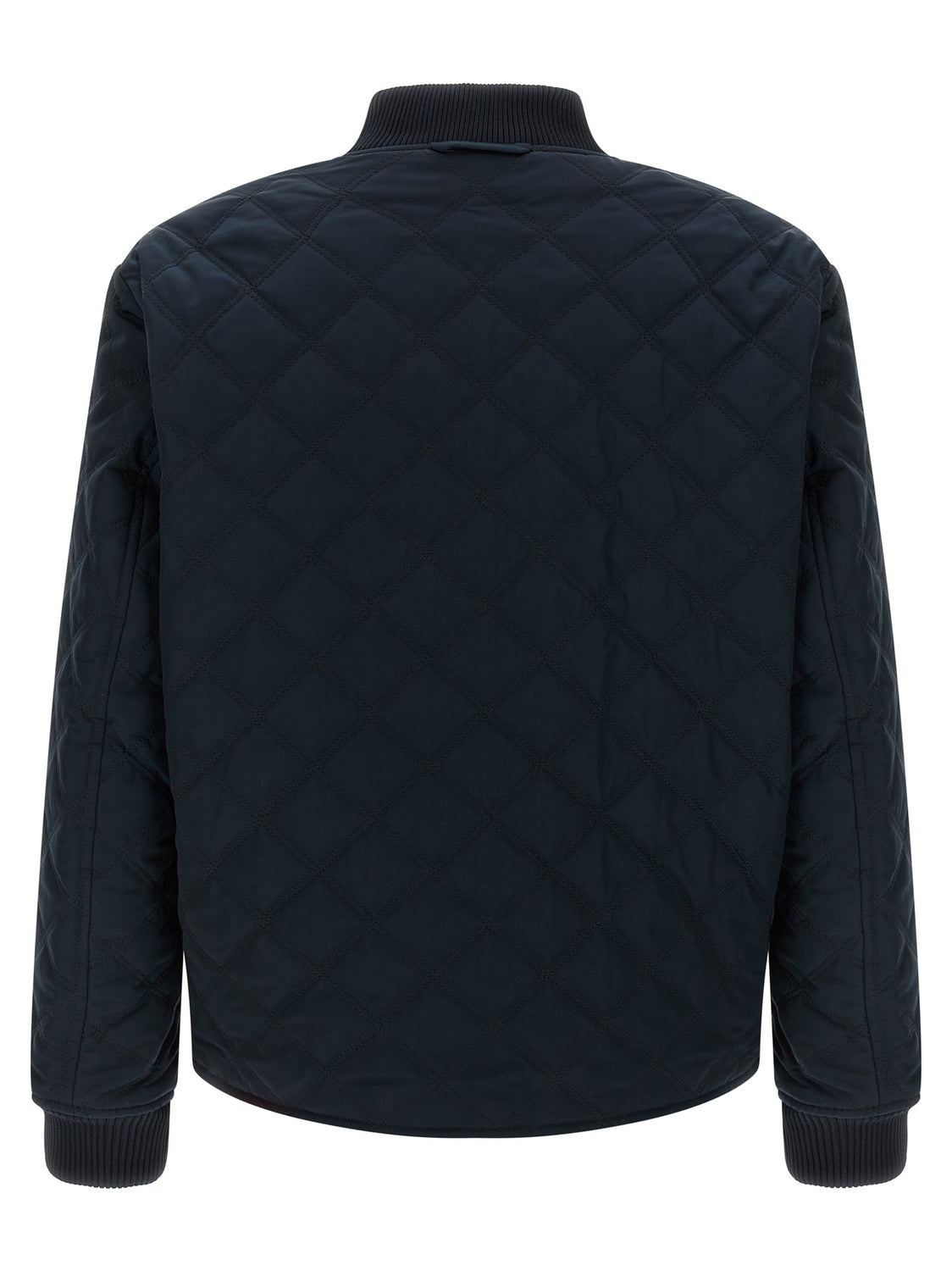 Blue Polyester Bomber