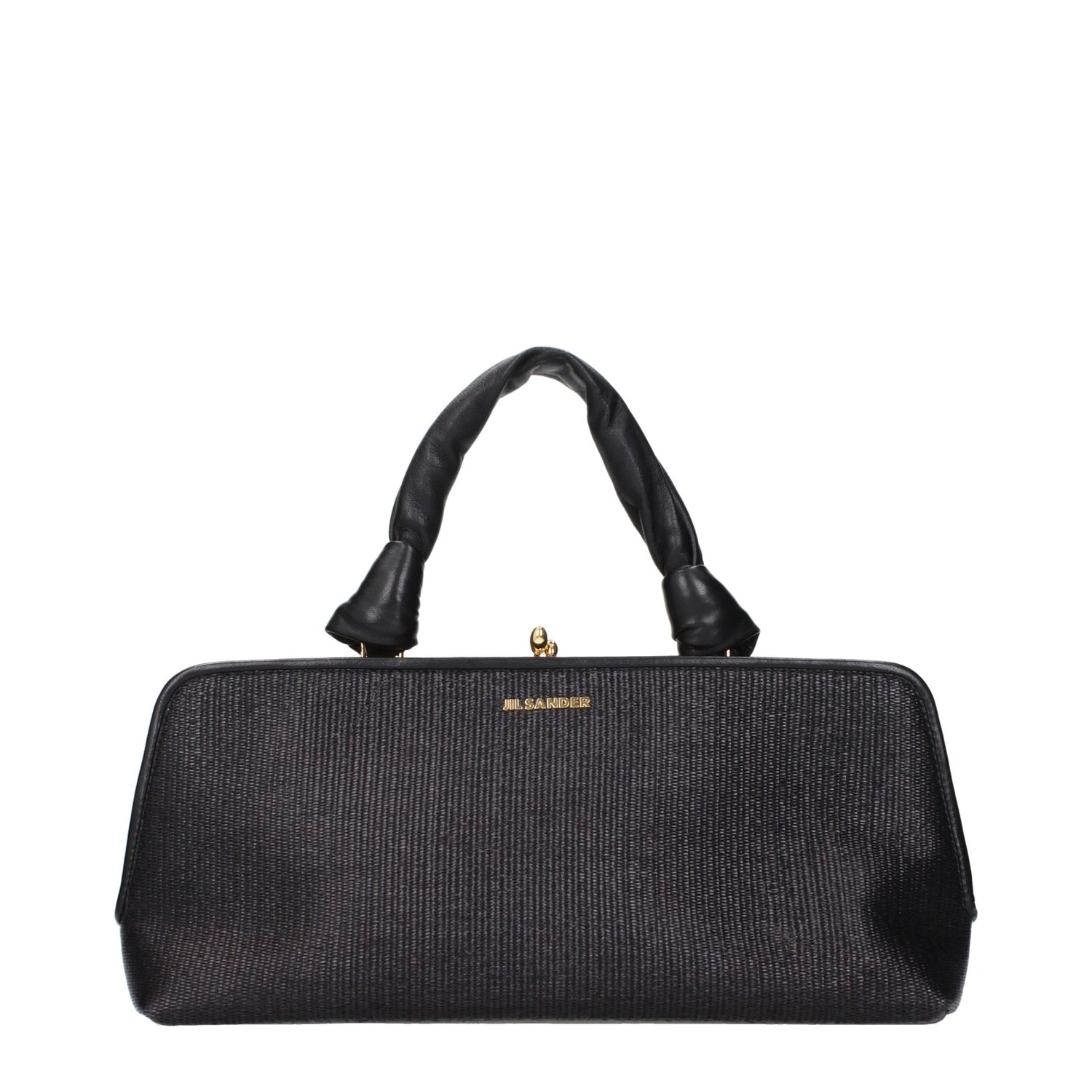 Black Raffia Handbag