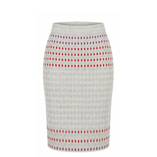 Grey Silk Women Skirt