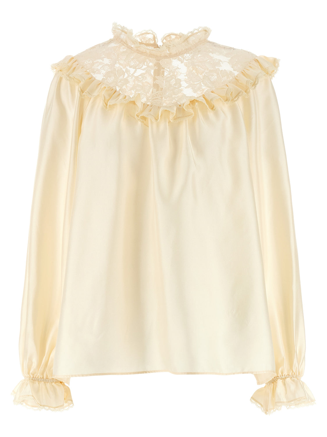 Beige Silk Blouse