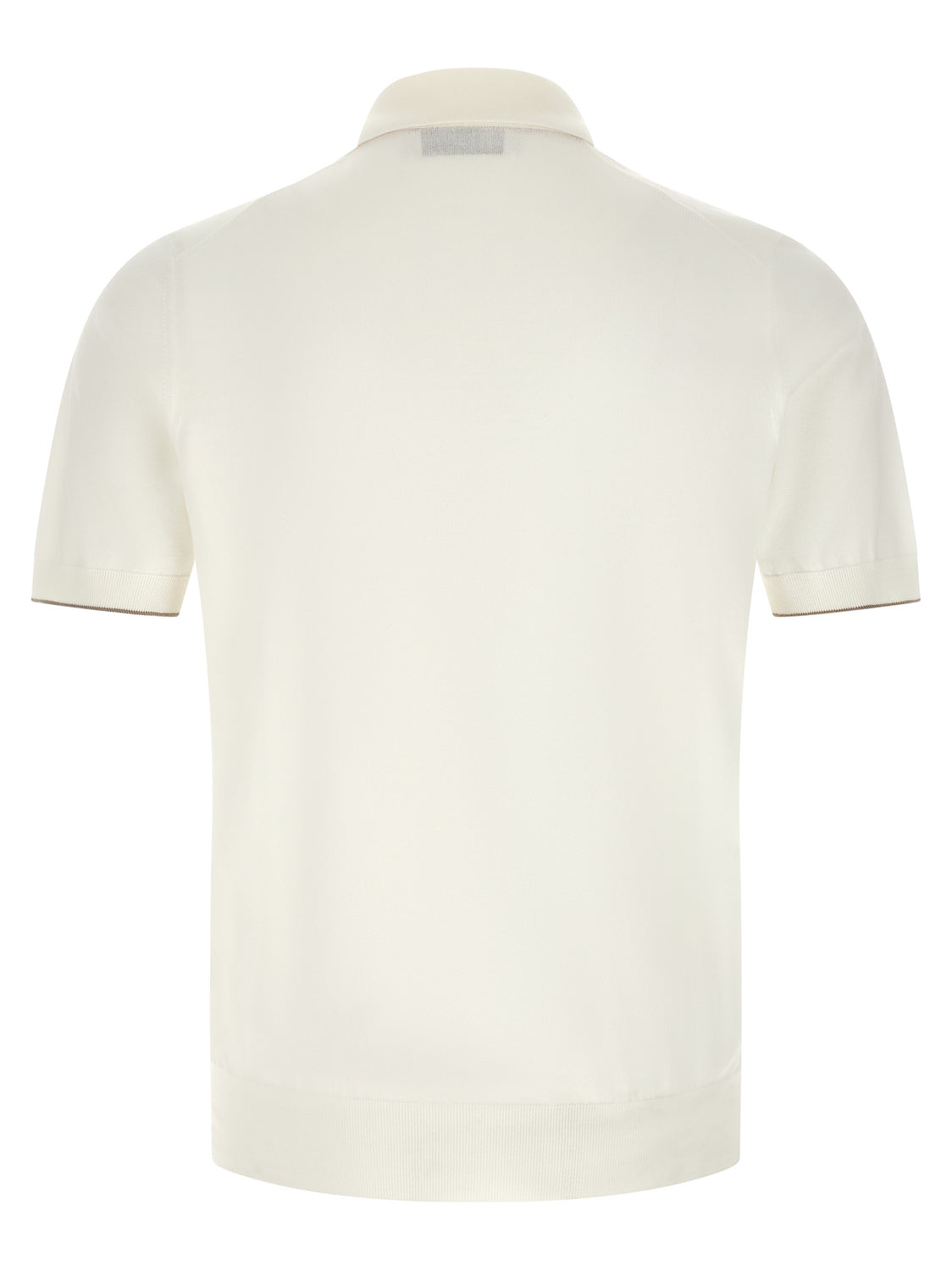 White Cotton Polo Shirt