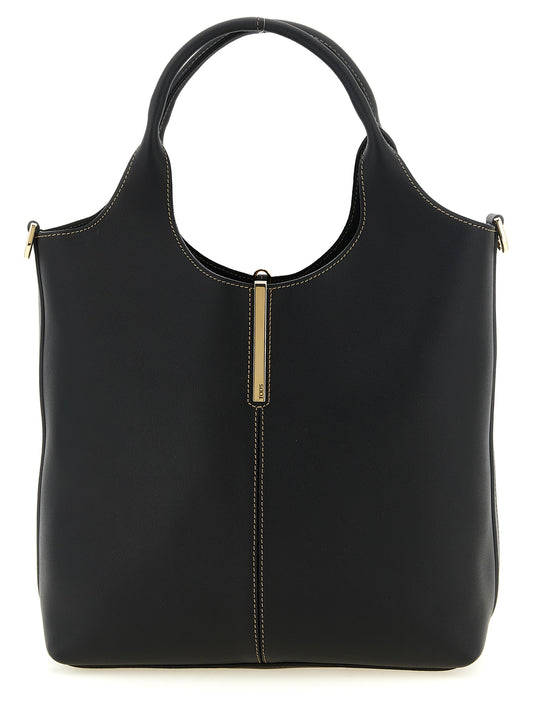 Black Calfskin Tote Bag