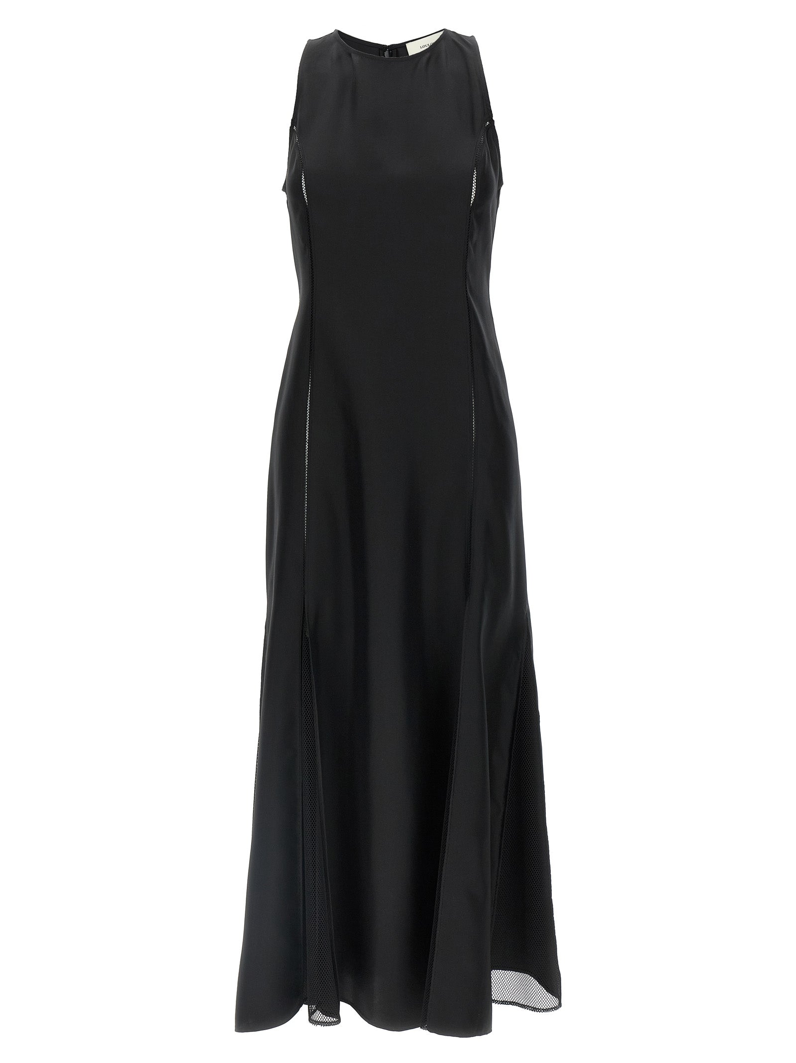 Black Silk Midi Dress