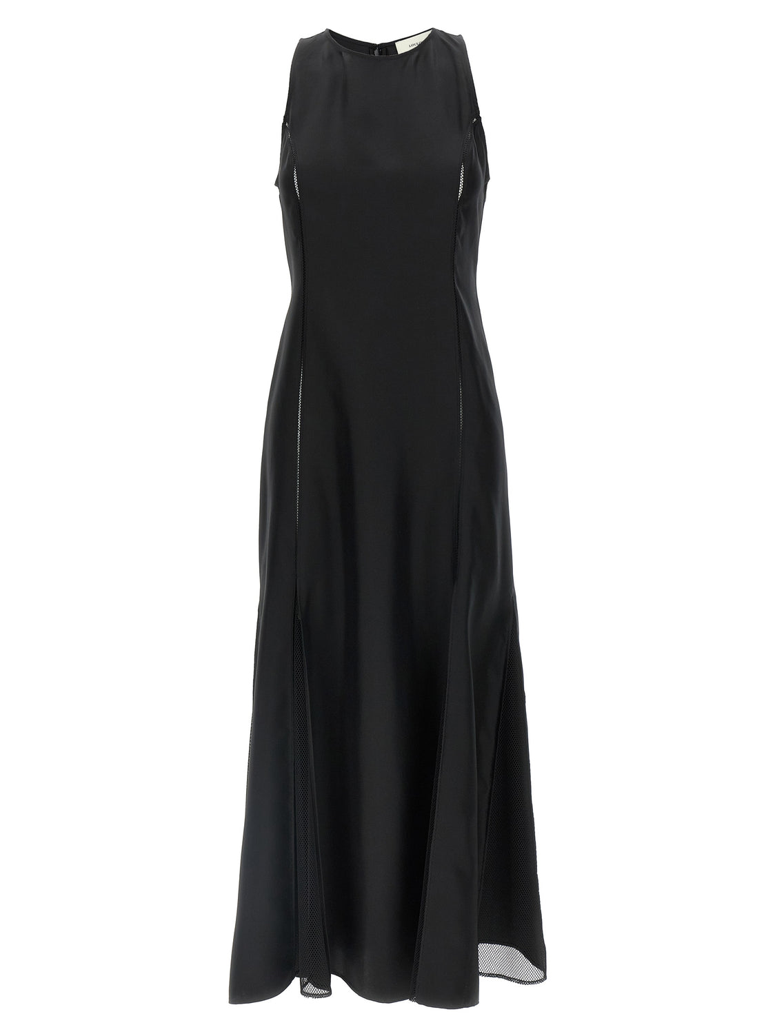 Black Silk Midi Dress