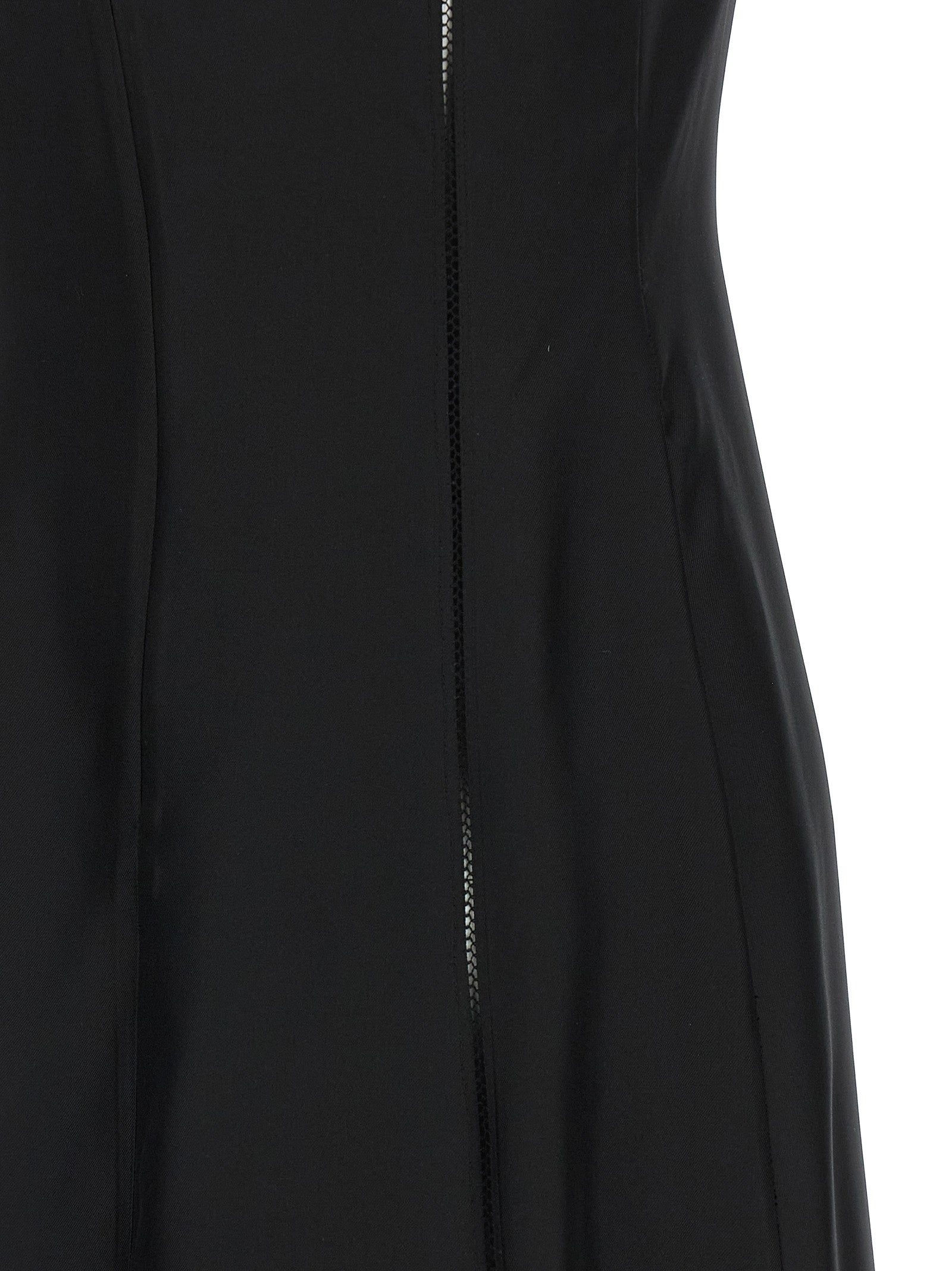 Black Silk Midi Dress