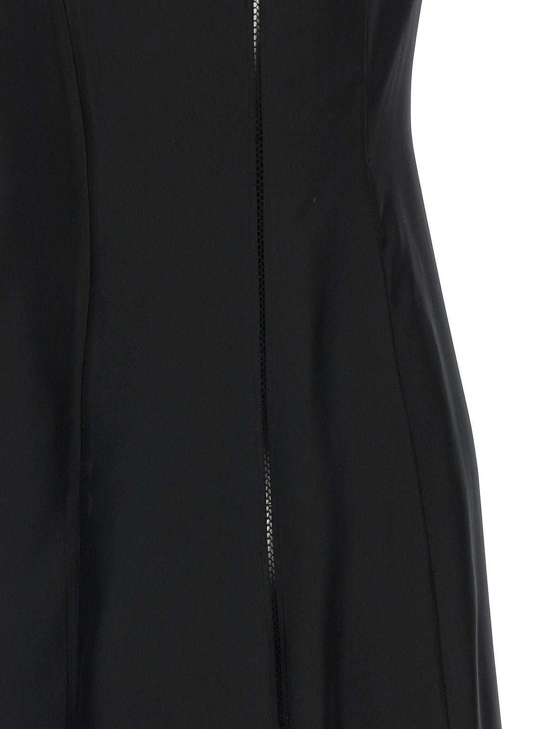 Black Silk Midi Dress