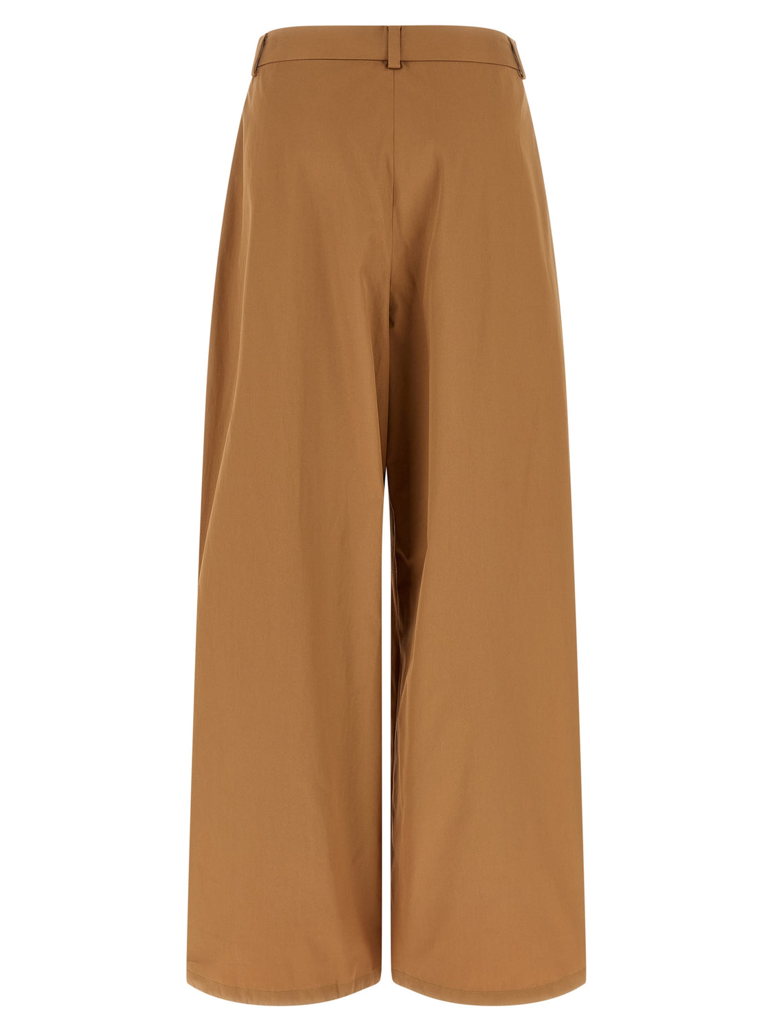 Beige Cotton Cargo Pants