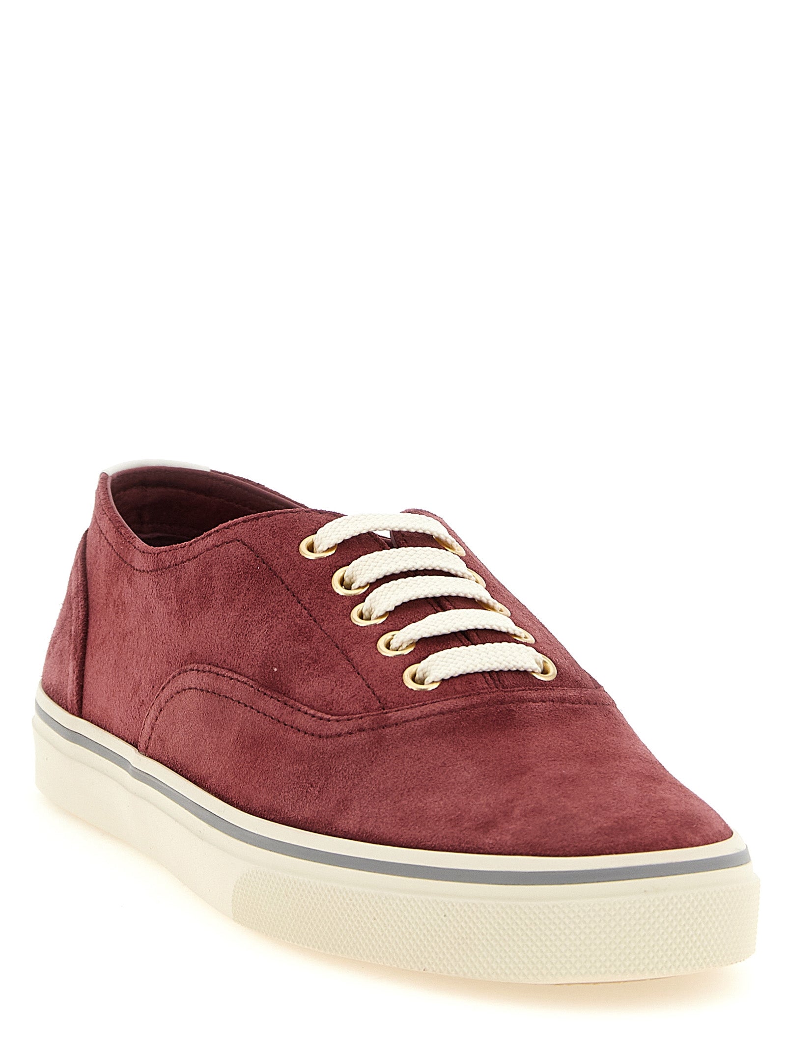 Bordeaux Calfskin Low Top Sneakers