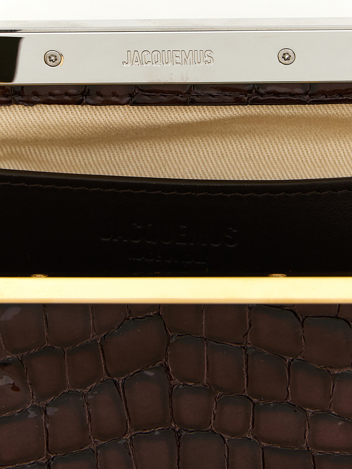 Brown Goatskin Clutch Bag