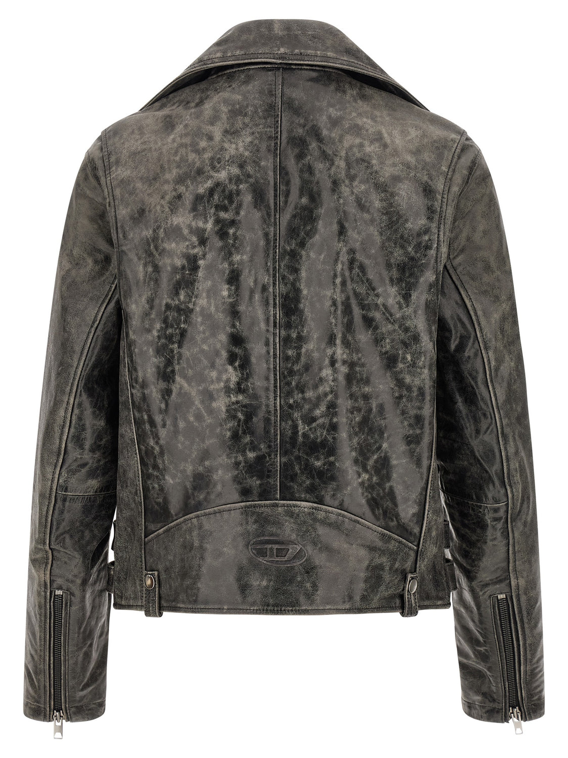 Gray Cowhide Leather Jacket