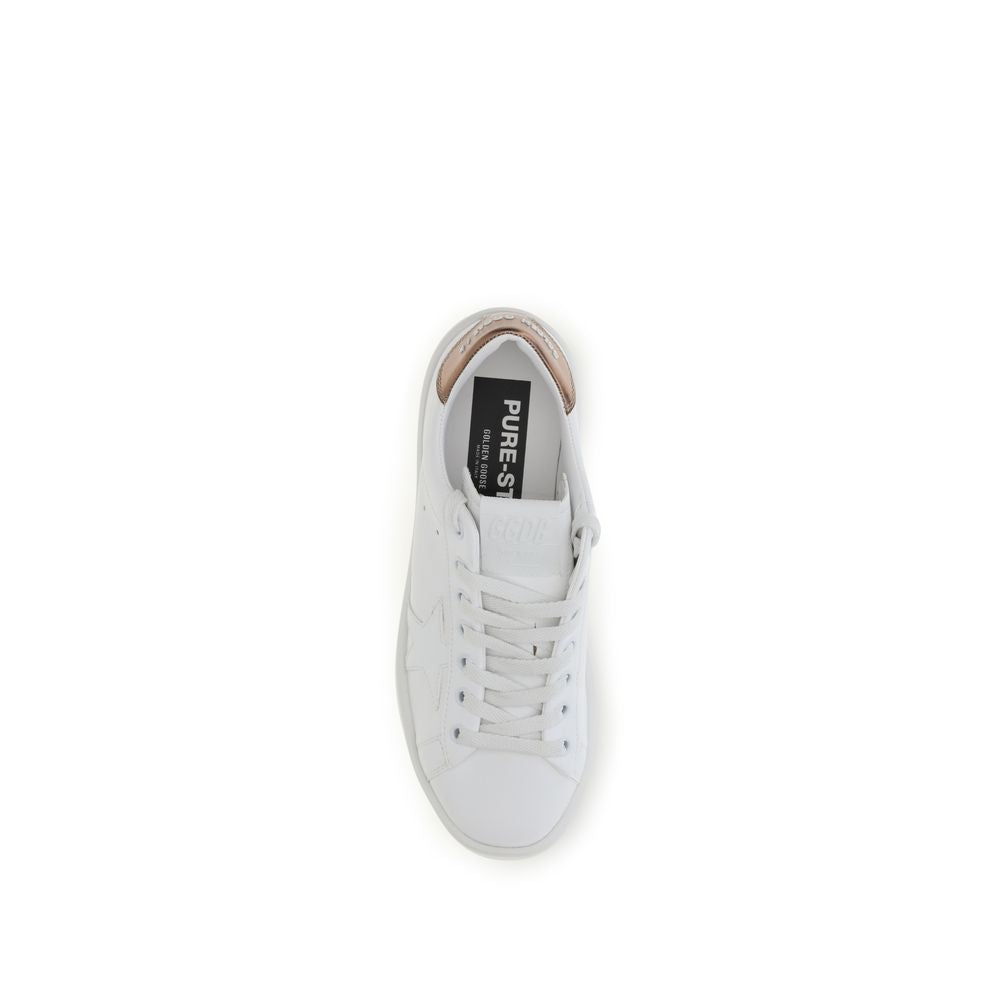 White Calf Leather Bos Taurus Low Top Sneakers