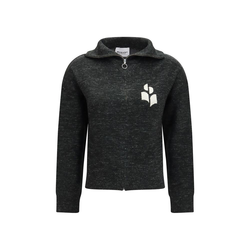 Black Viscose Sweatshirt