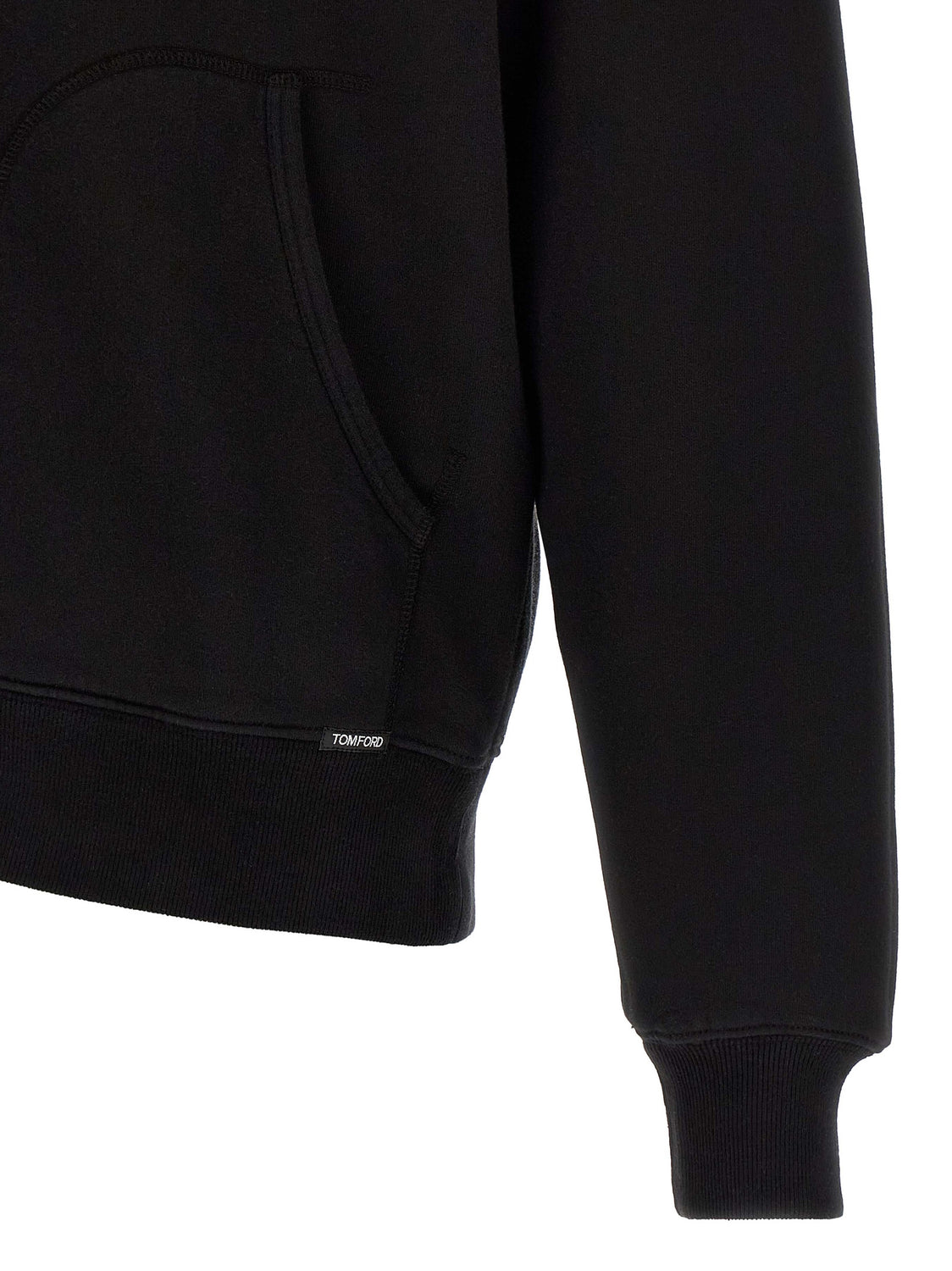 Black Cotton Sweatshirt