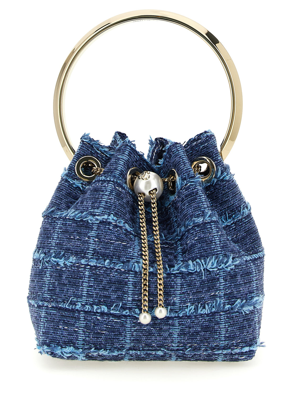 Blue Fabric Handbag