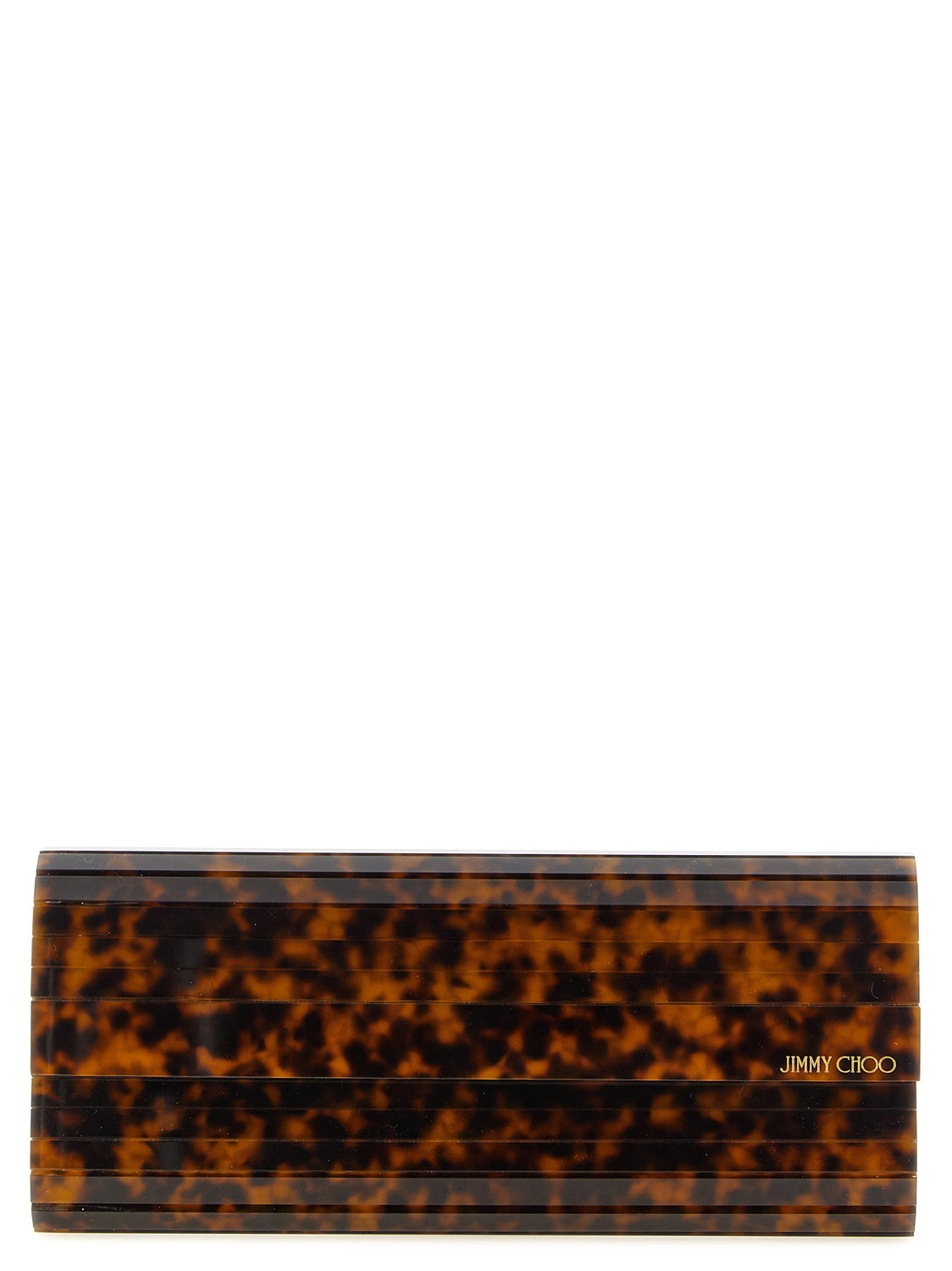 Beige Polyester Clutch Bag