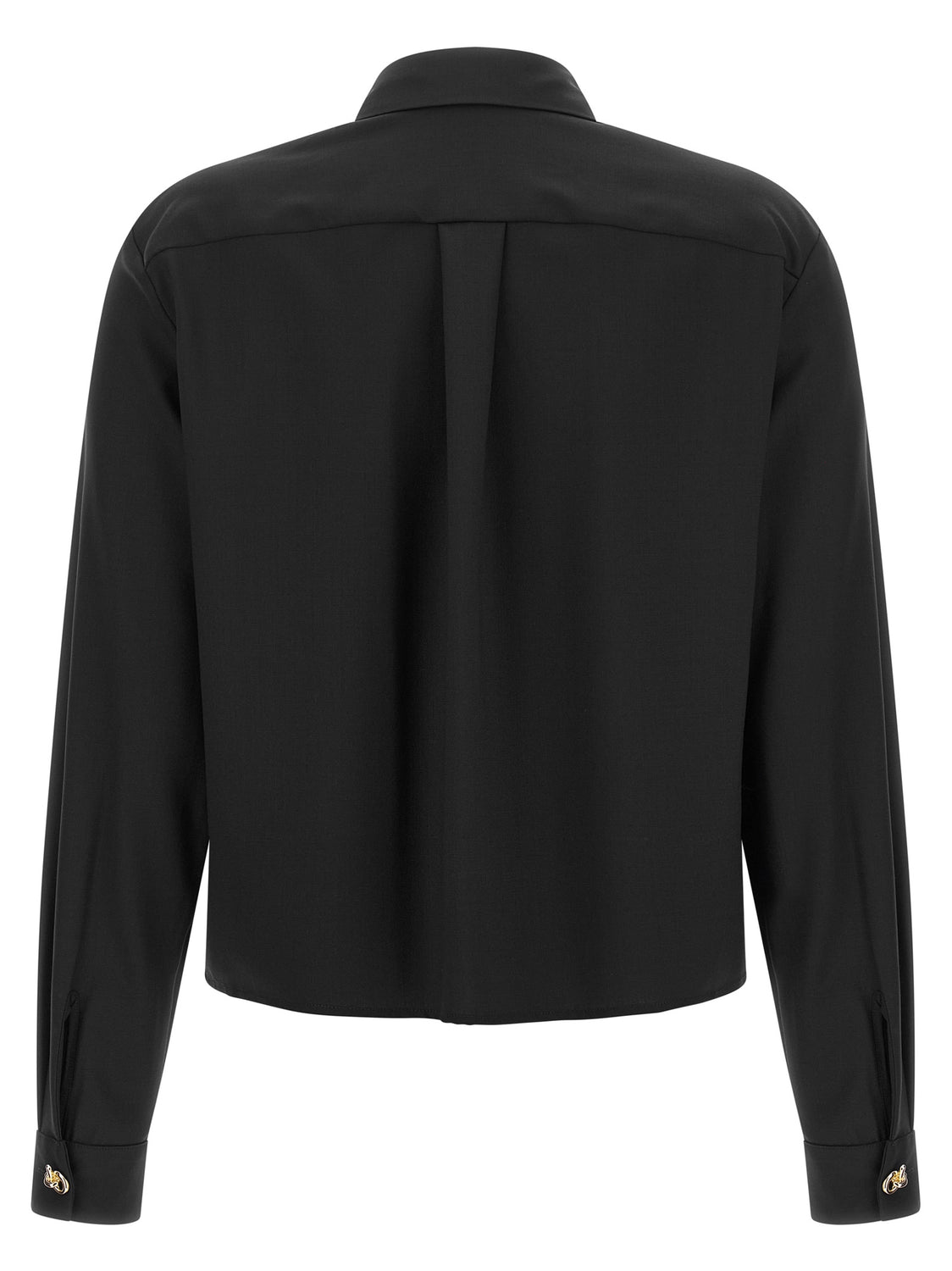 Black Virgin Wool Blouse
