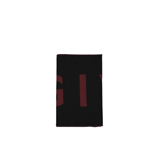 Black Virgin Wool Scarf