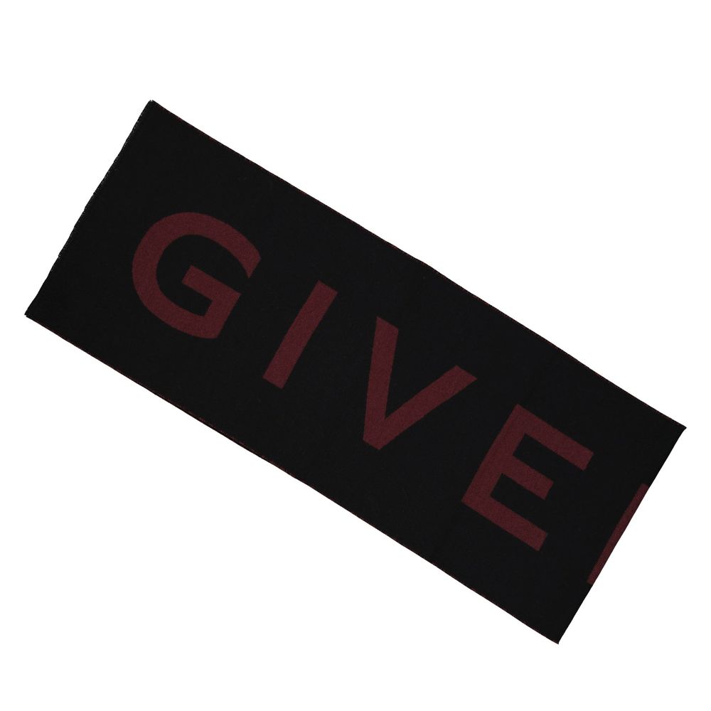 Black Virgin Wool Scarf