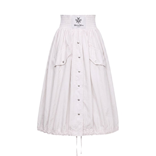 White Polyamide Women Skirt