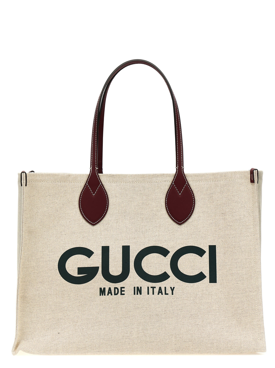 Beige Polyethylene Tote Bag