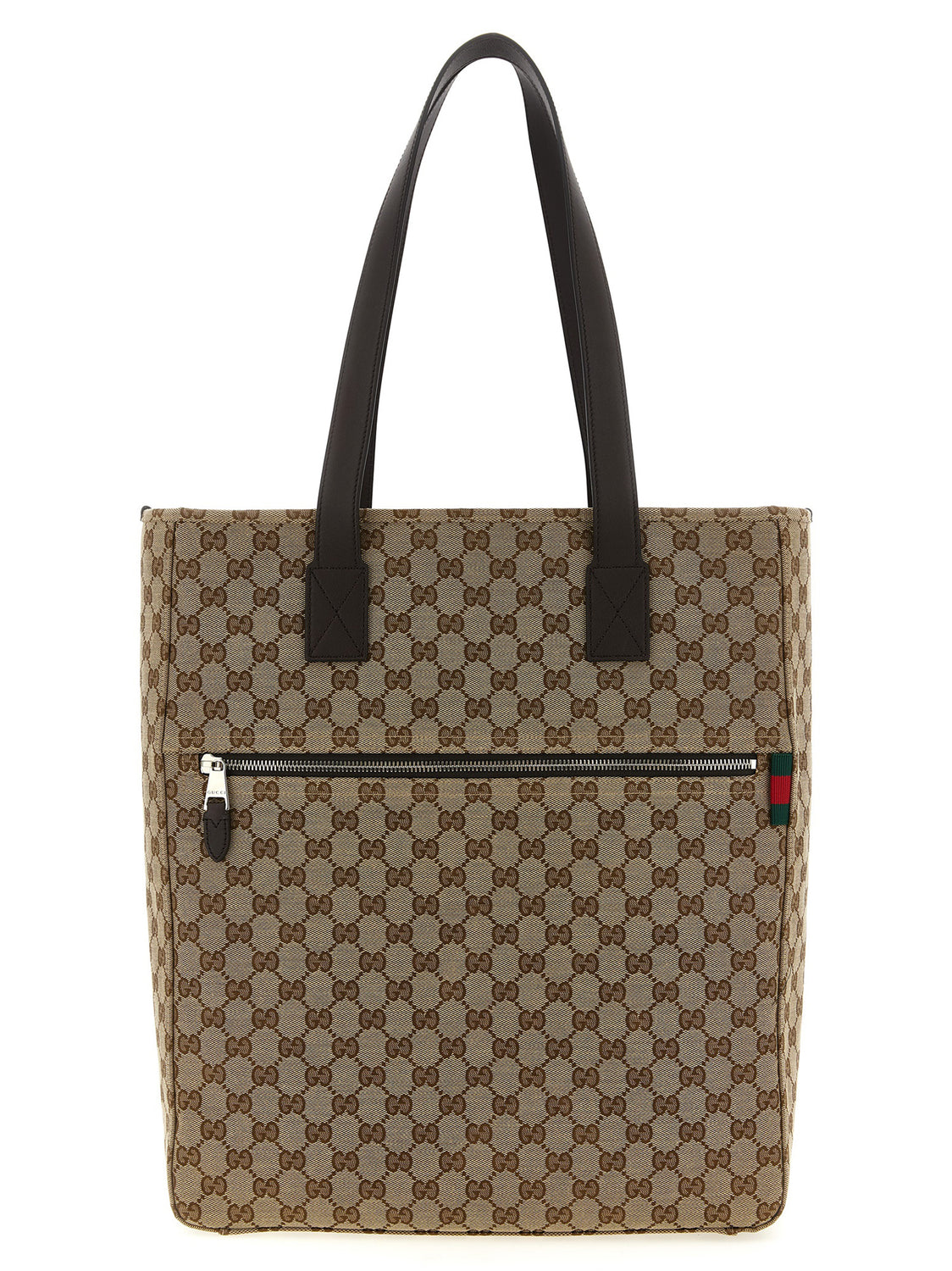 Brown Polyester Shoulder Bag
