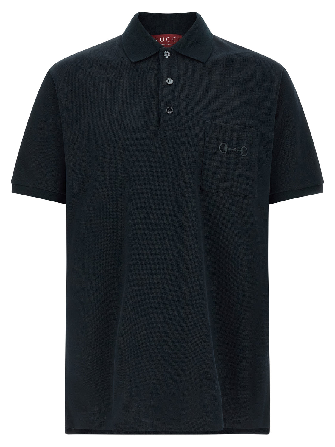 Blue Cotton Polo Shirt