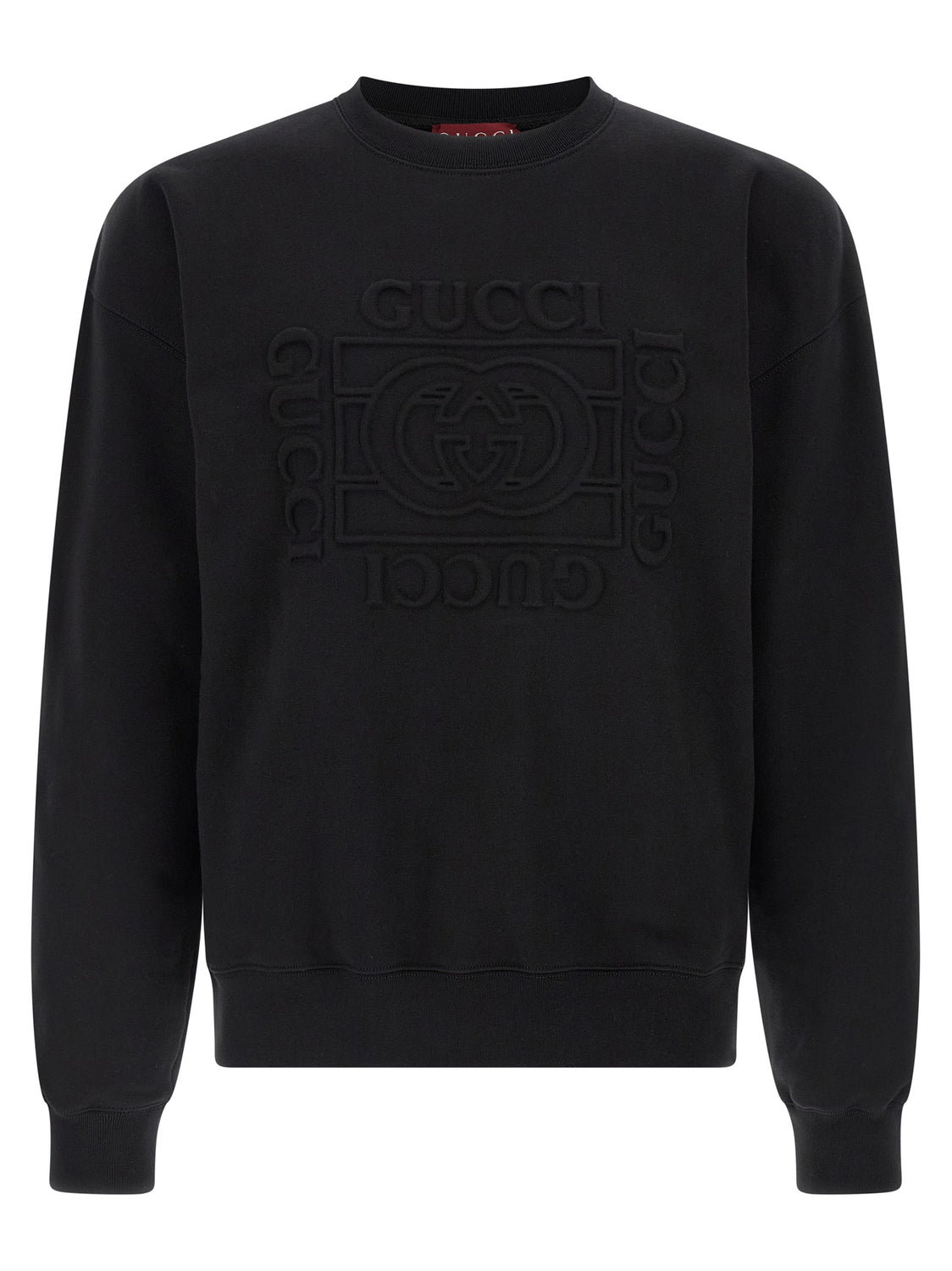 Black Cotton Sweatshirt