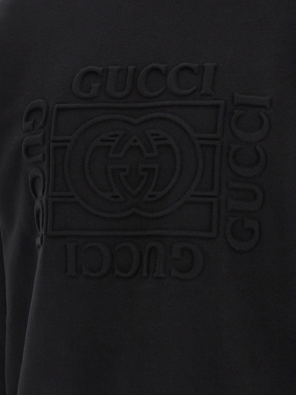 Black Cotton Sweatshirt