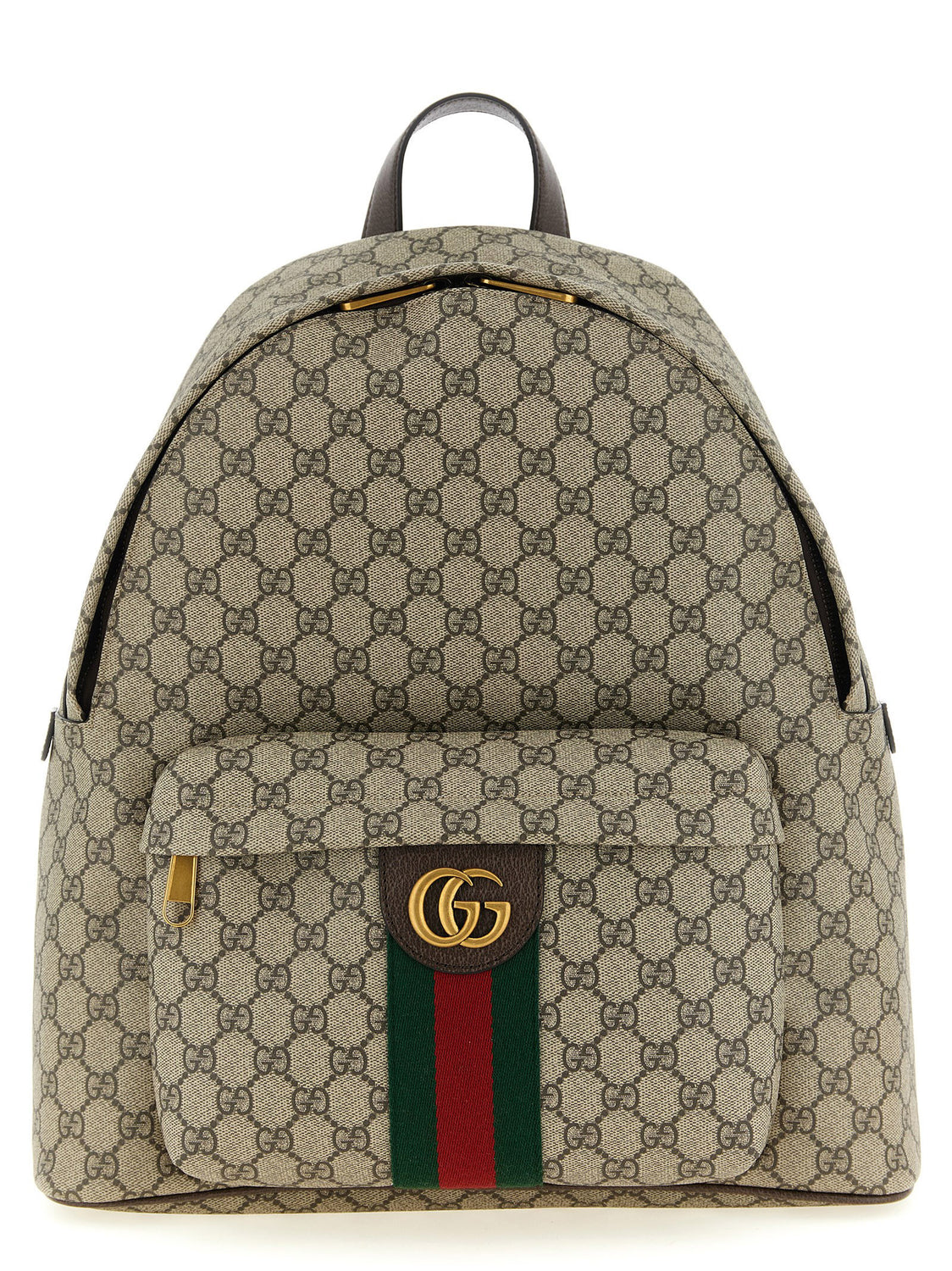Beige Polyethylene Backpack