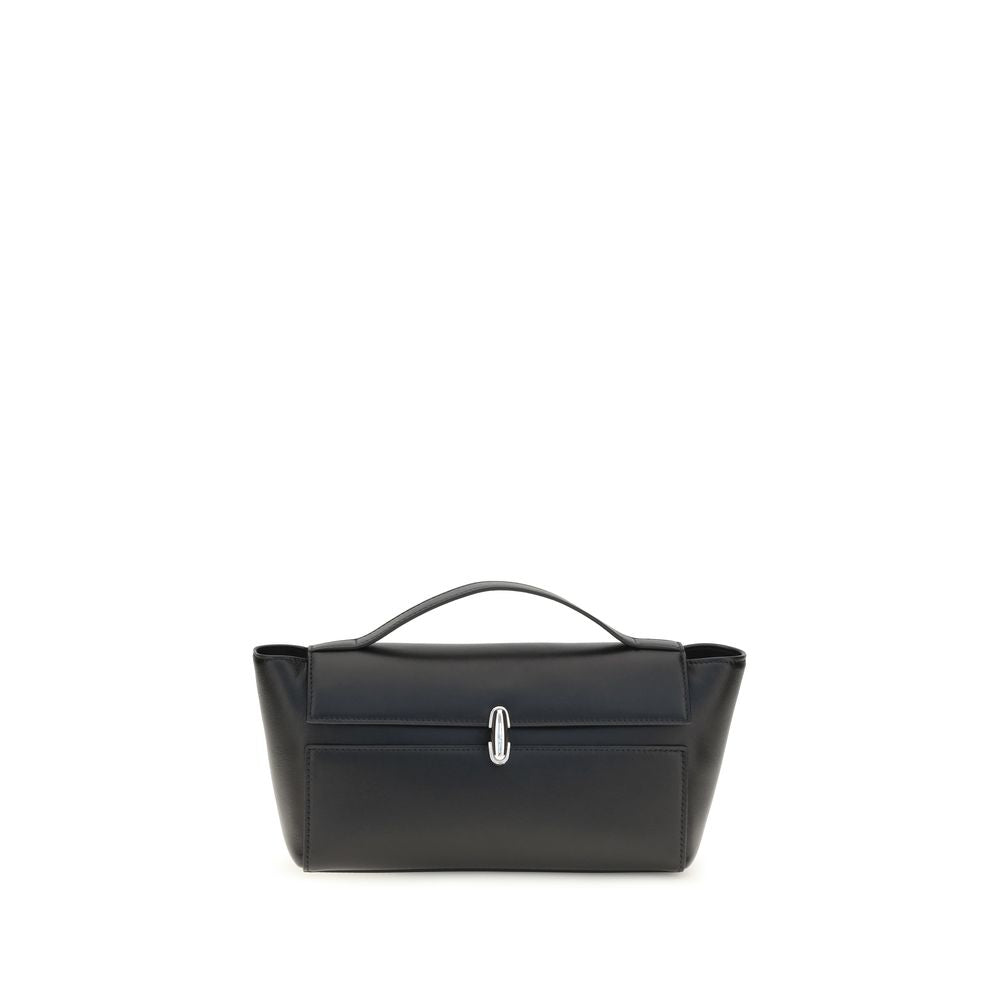 Black Calf Leather Bos Taurus Clutch Bag