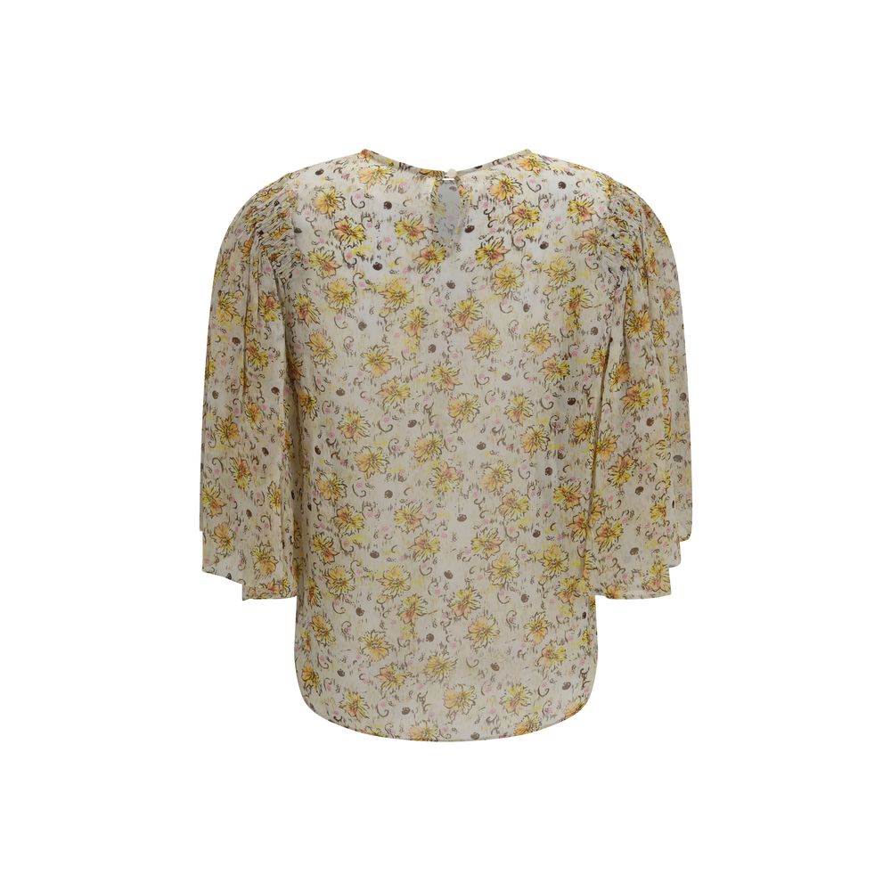 Beige Viscose Blouse