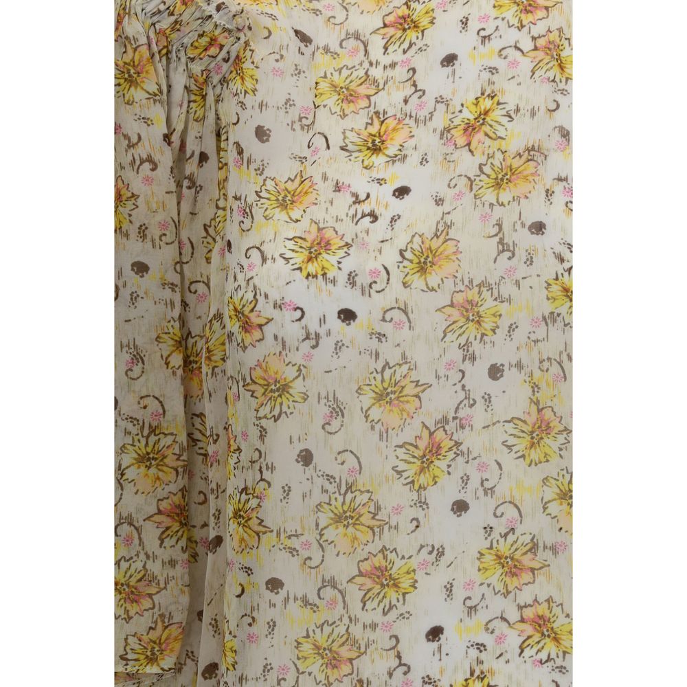 Beige Viscose Blouse