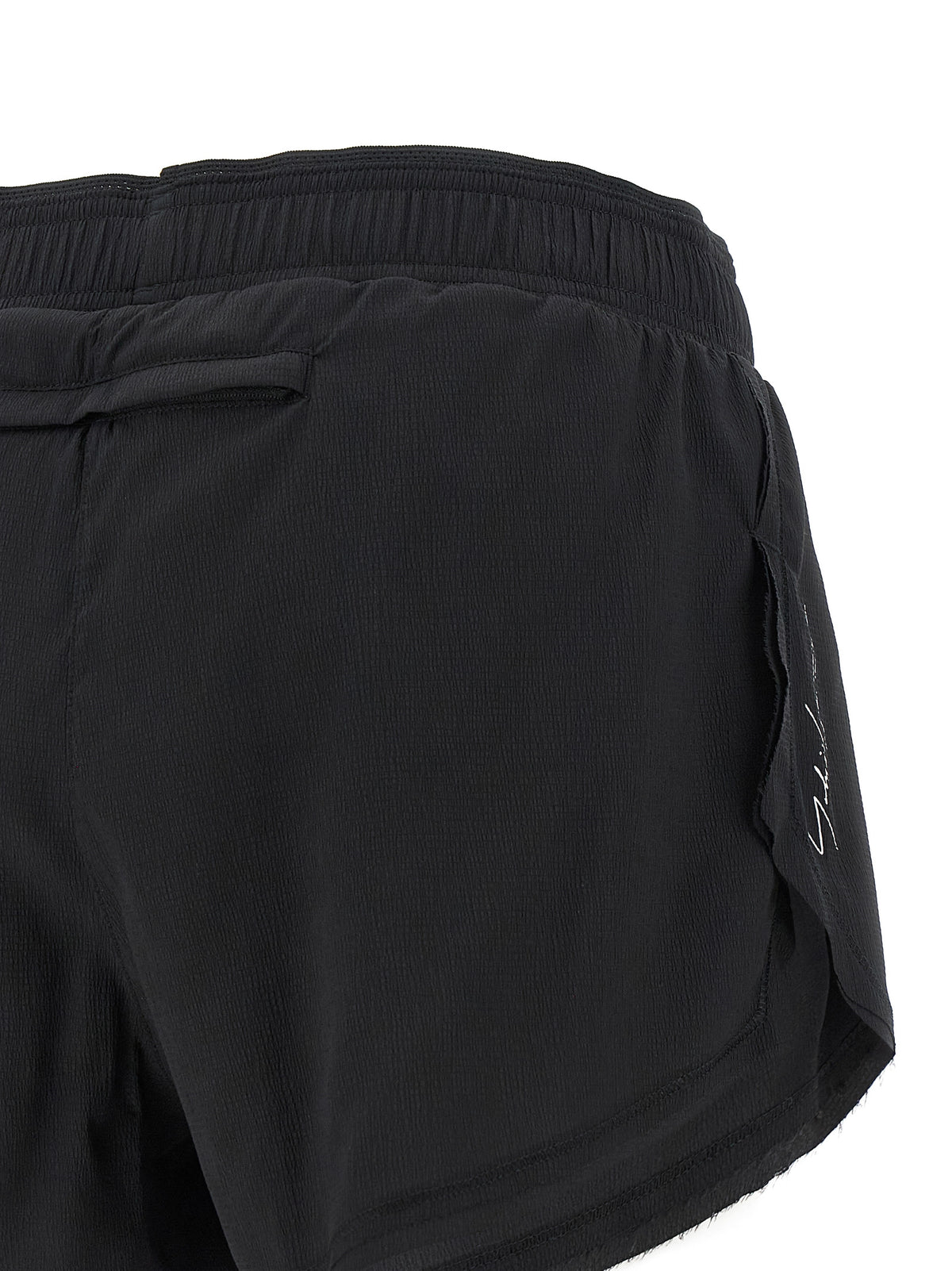 Black Polyamide Bermuda Shorts