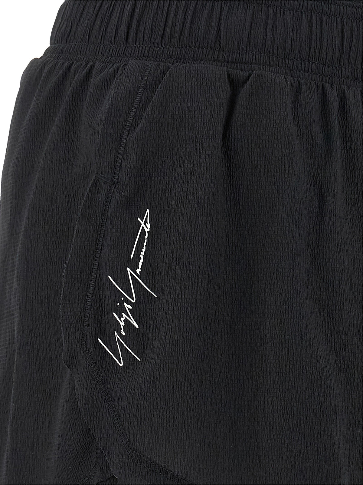 Black Polyamide Bermuda Shorts
