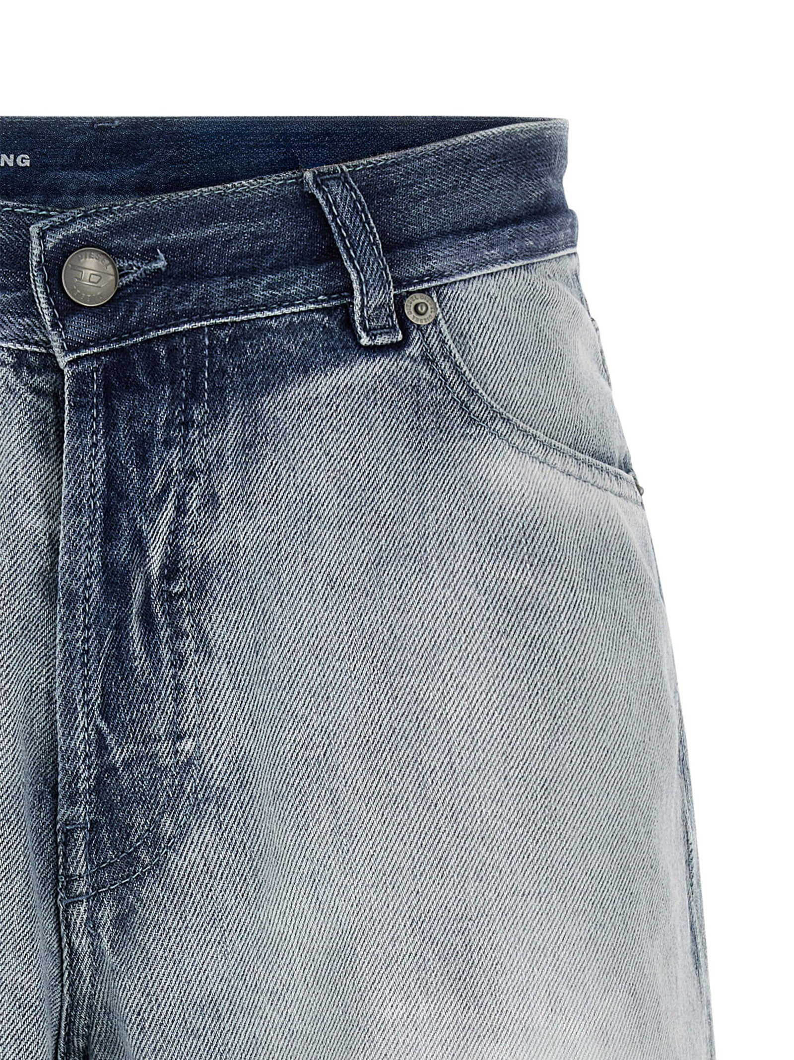 Blue Cotton Bermuda Shorts