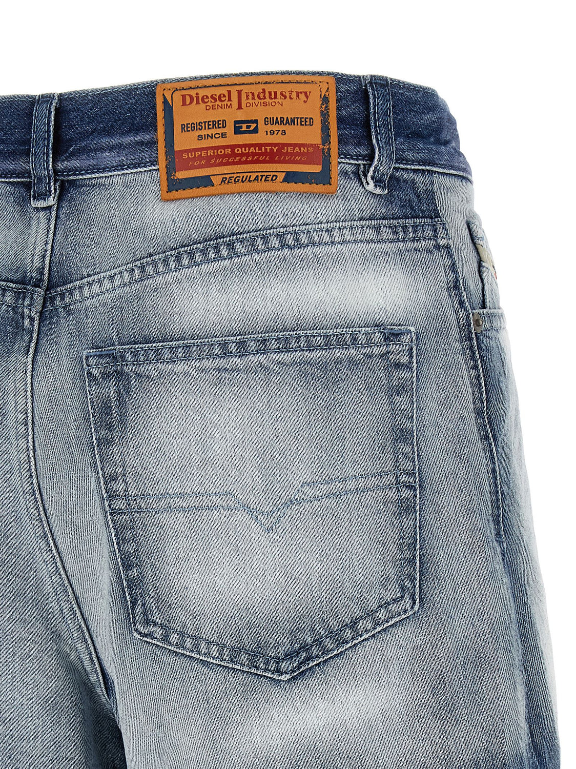 Blue Cotton Bermuda Shorts