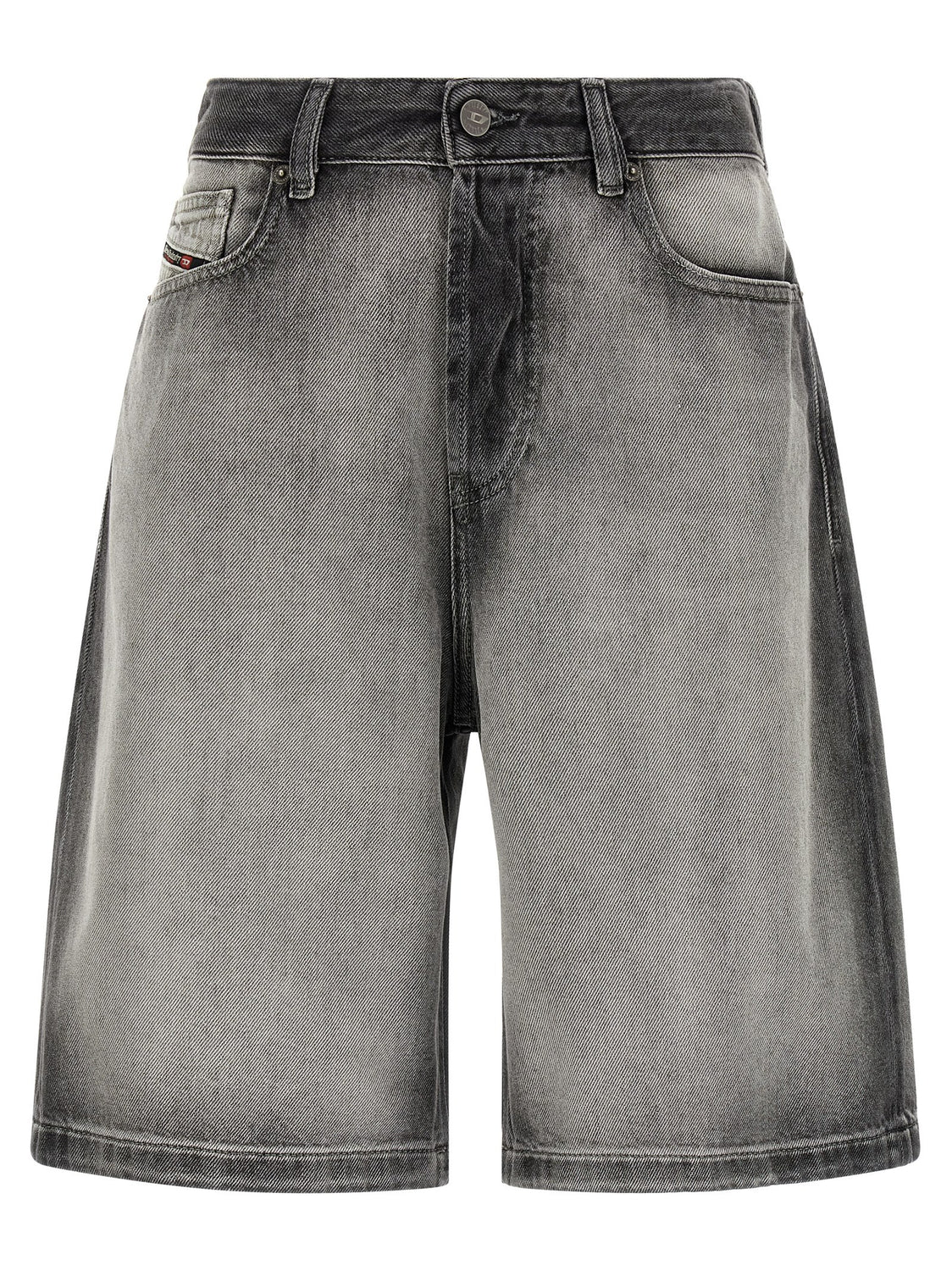 Gray Cotton Bermuda Shorts