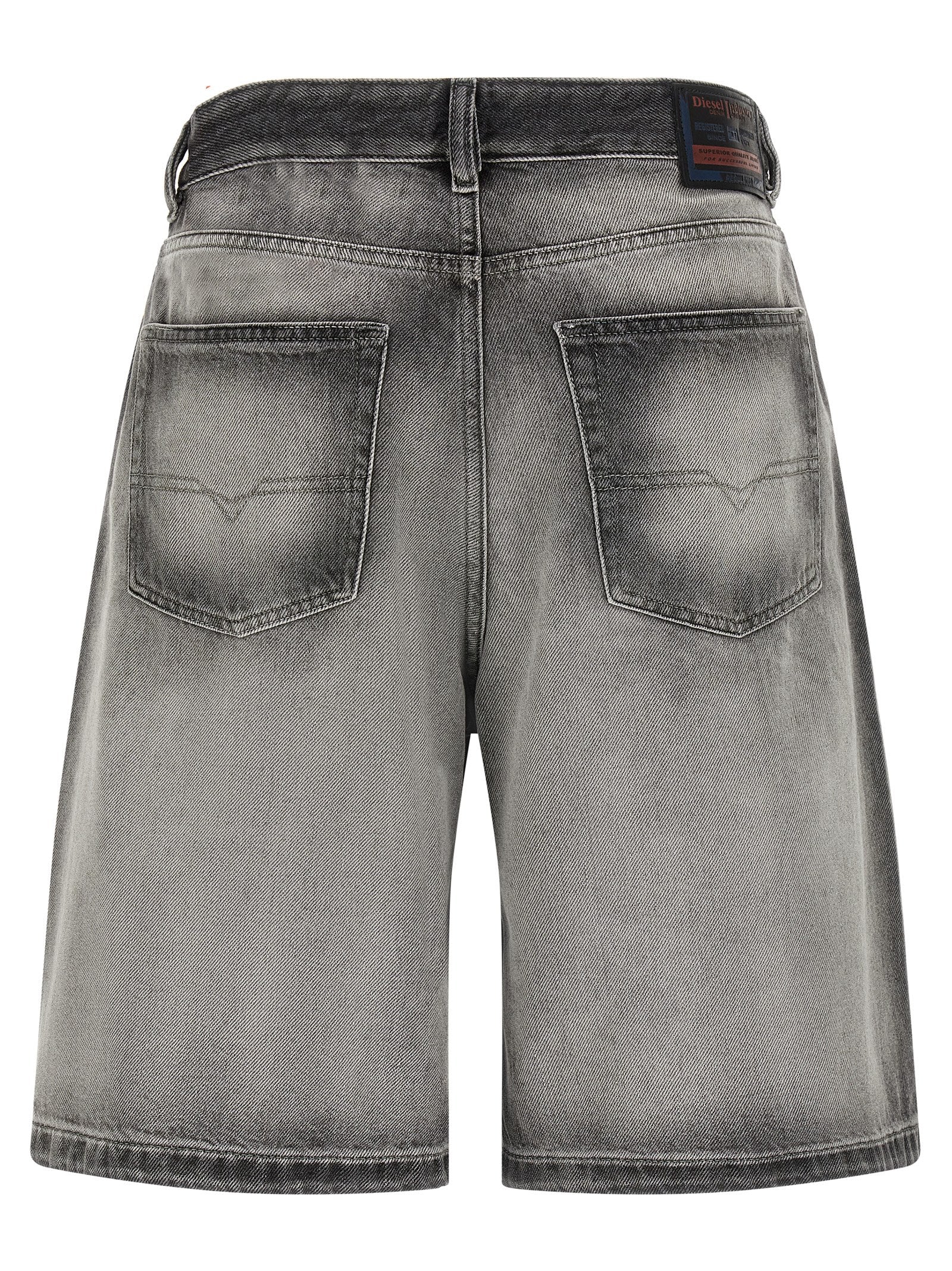 Gray Cotton Bermuda Shorts