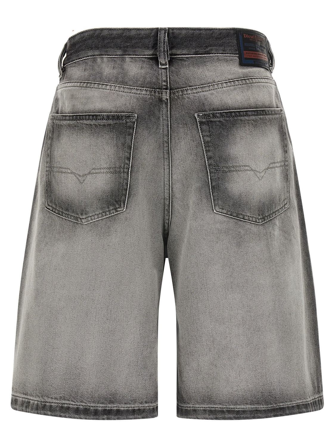 Gray Cotton Bermuda Shorts