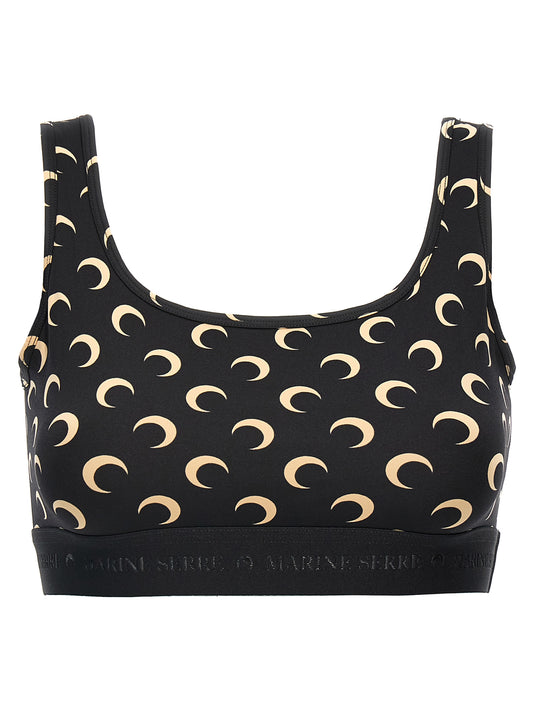 Black Polyamide Sport Bra