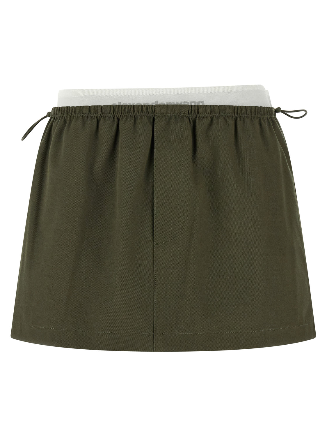 Bicolor Cotton Long Skirt