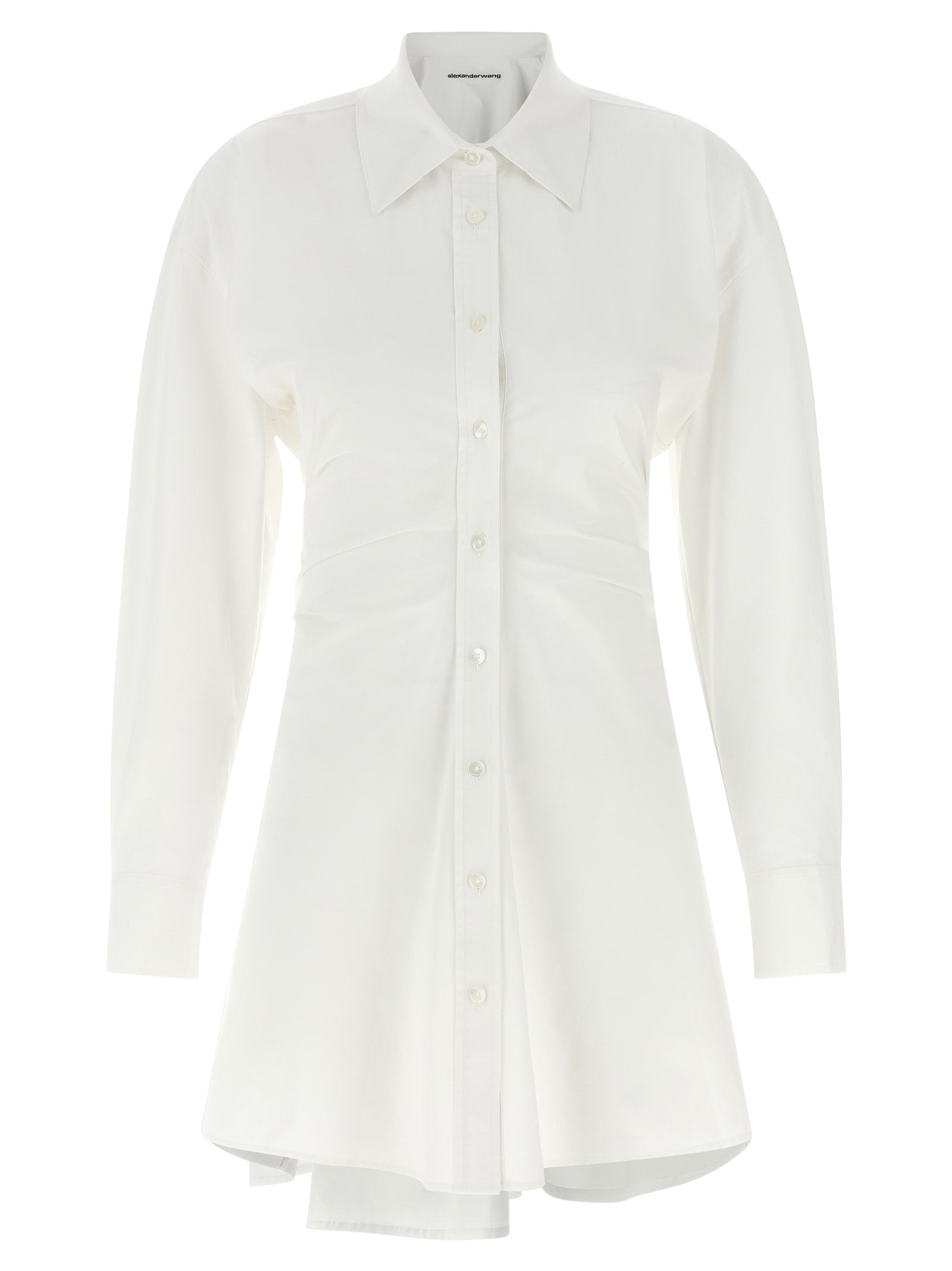 White Cotton Short Dress