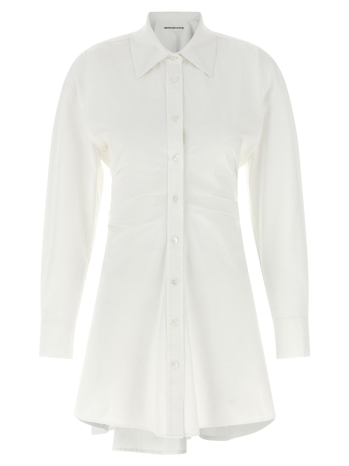 White Cotton Short Dress