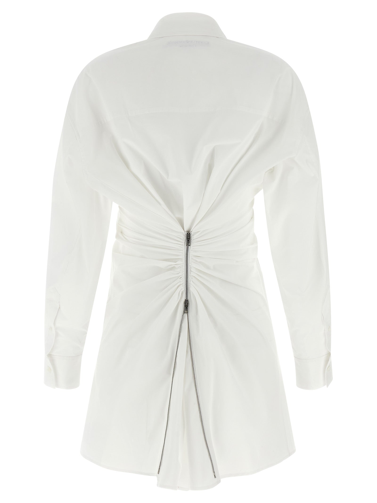 White Cotton Short Dress