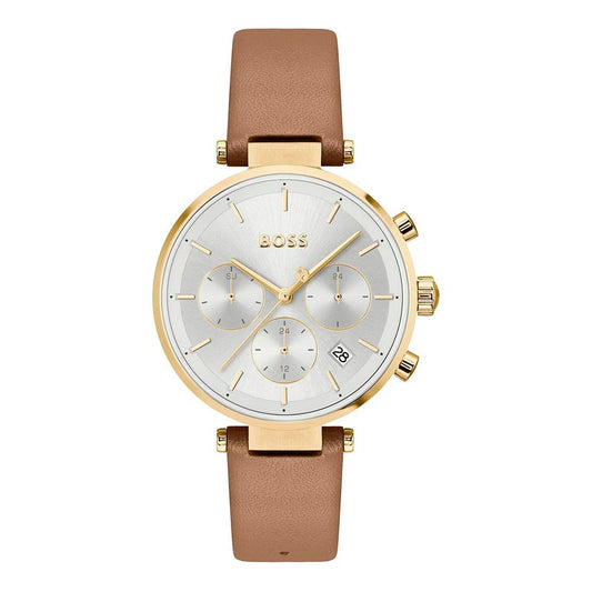 Brown Leather Dress Watch