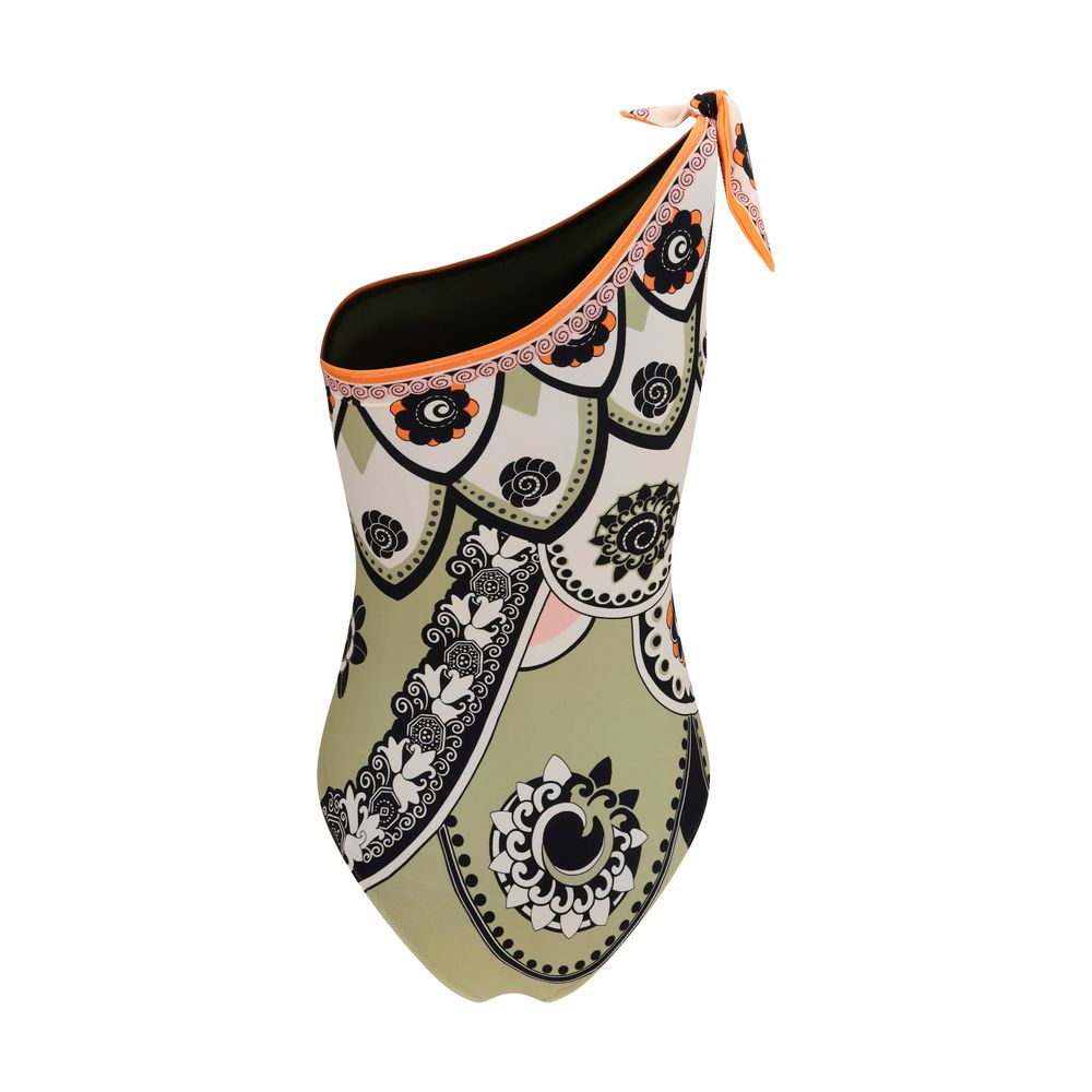 Multicolor Polyamide One-Piece Swimsuit