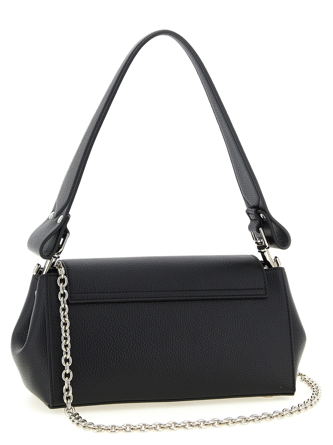 Black Polyethylene Shoulder Bag