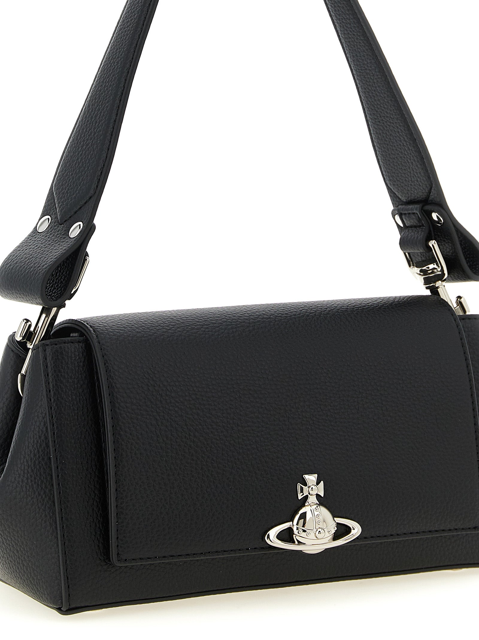 Black Polyethylene Shoulder Bag