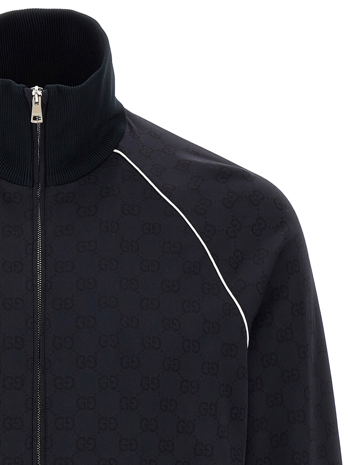 Blue Polyamide Sweatshirt